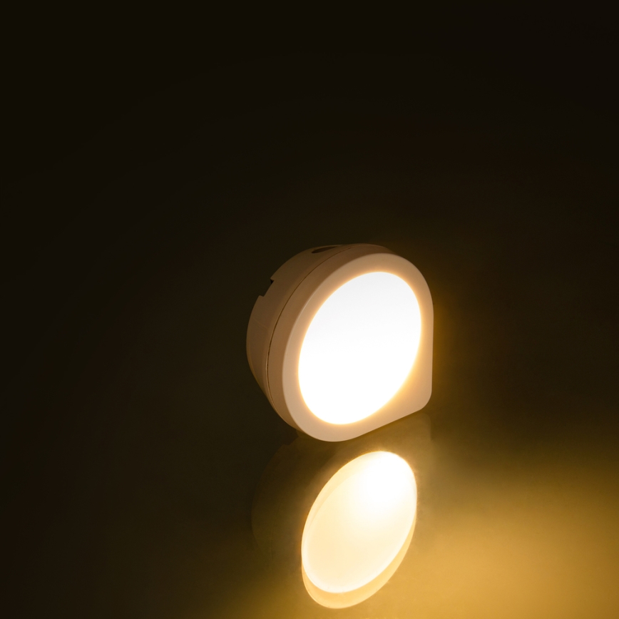 LED Stopcontact-oriëntatielicht met sensor LED/0,4W/230V 3000K wit