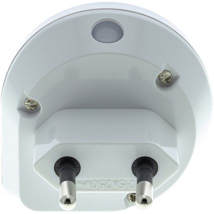 LED Stopcontact-oriëntatielicht met sensor LED/0,4W/230V 3000K wit