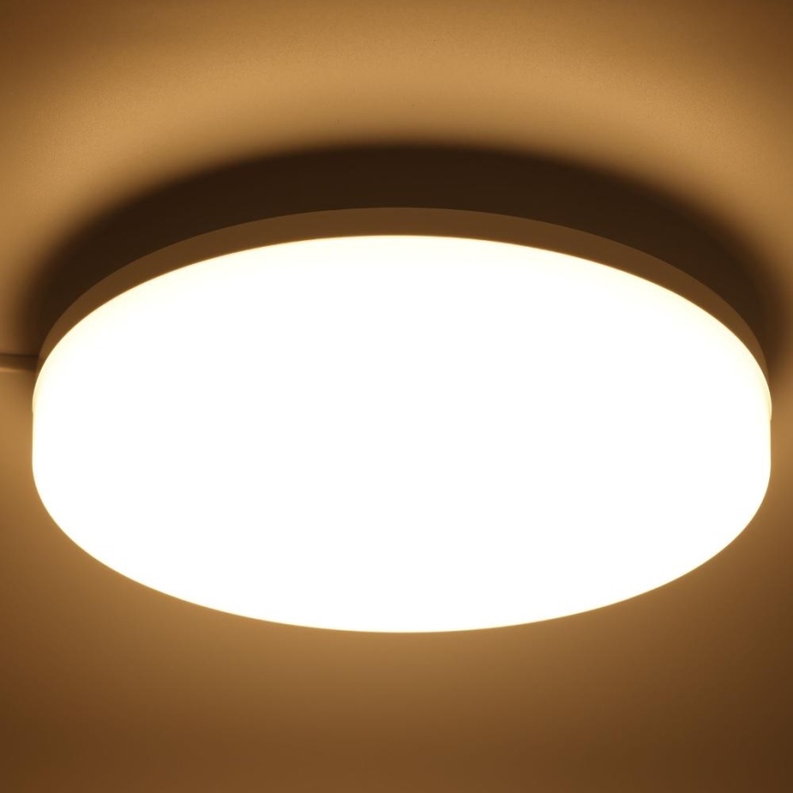 Plafonnier RGBW à intensité variable salle de bain LED/20W/230V Wi-Fi IP44 blanc