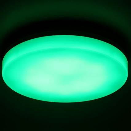 Plafonnier RGBW à intensité variable salle de bain LED/20W/230V Wi-Fi IP44 blanc