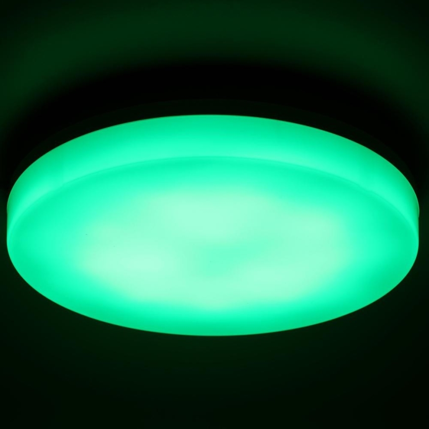 Plafonnier RGBW à intensité variable salle de bain LED/20W/230V Wi-Fi IP44 blanc