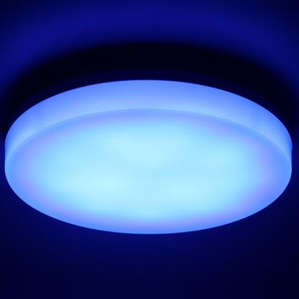 Plafonnier RGBW à intensité variable salle de bain LED/20W/230V Wi-Fi IP44 blanc
