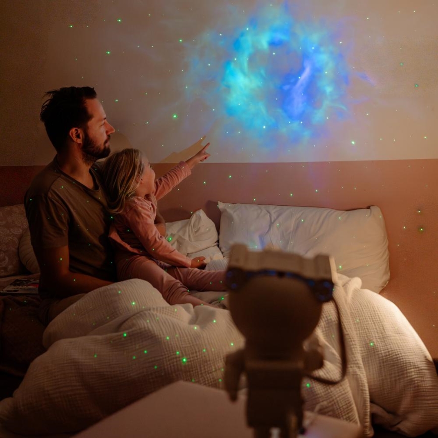 Retlux - Projecteur LED pour enfants 230V Astronaute 23,3 cm + télécommande
