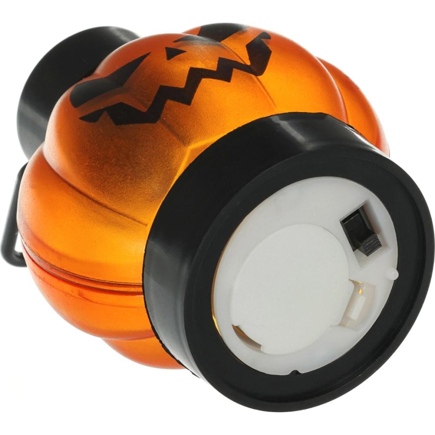 SET 6x LED Decoratie HALLOWEEN LED/1xCR2032/warm wit pompoenen