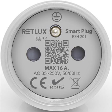 Slimme stekker 3680W/230V/Type E/16A Wi-Fi Tuya
