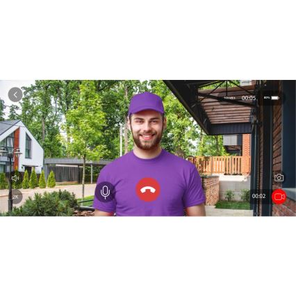 Video deurbel met bewegingssensor 5MPx 1440p 5200 mAh Wi-Fi IP65 antraciet