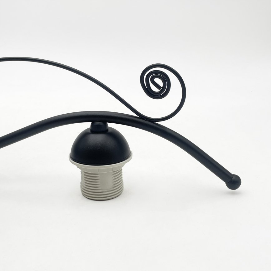 RETRO hanglamp aan ketting 3xE27/60W/230V zwart/wit
