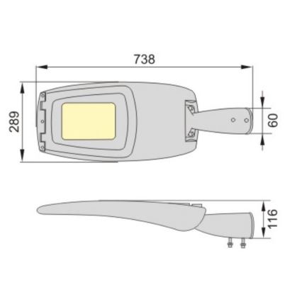 Réverbère à LED ADQUEN PLUS LED/100W/230V IP66