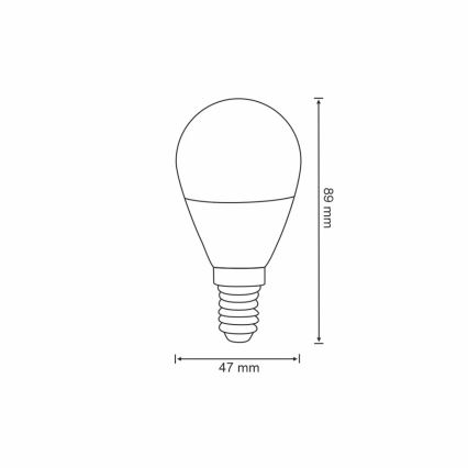 RGB Dimbare LED Lamp G45 E14/5,5W/230V 3000-6500K Wi-fi Tuya
