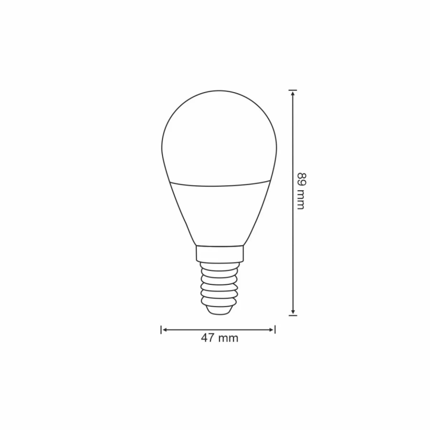 RGB Dimbare LED Lamp G45 E14/5,5W/230V 3000-6500K Wi-fi Tuya