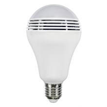 RGB LED Lamp s bluetooth reproduktorem E27/8W/230V
