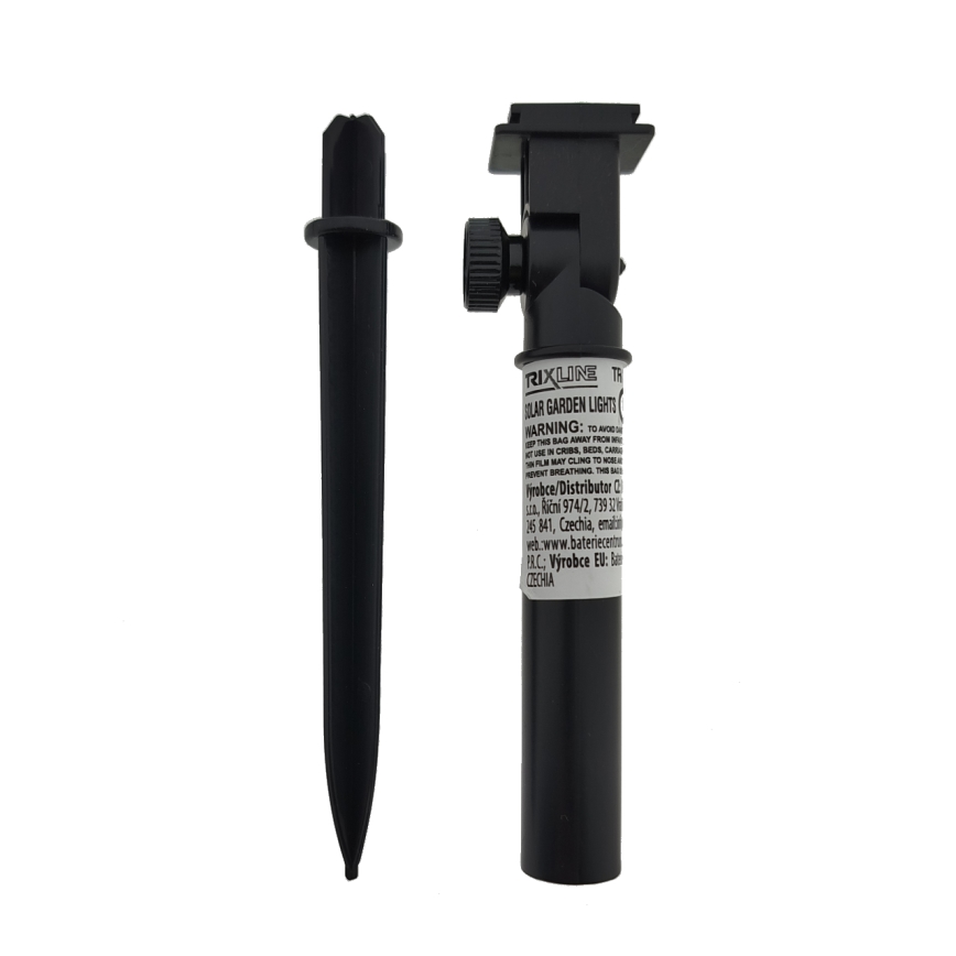 RGB LED zonnelamp 10xLED/1,2V 300 mAh IP44 zwart