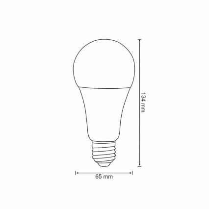 RGBW Dimbare LED Lamp A65 E27/11W/230V 2700-6500K Wi-Fi Tuya