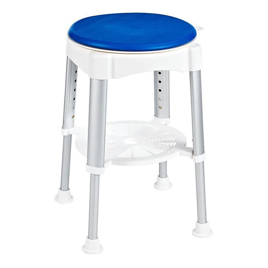 Ridder - Tabouret pivotant 58x35,5 cm bleu/blanc