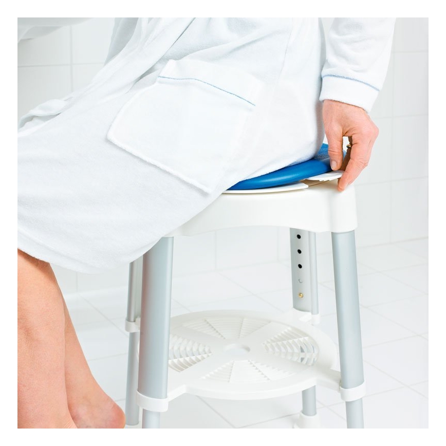 Ridder - Tabouret pivotant 58x35,5 cm bleu/blanc