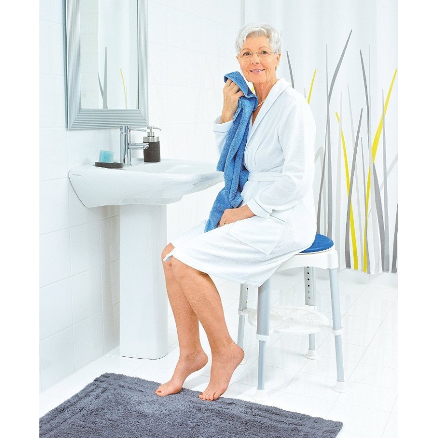 Ridder - Tabouret pivotant 58x35,5 cm bleu/blanc