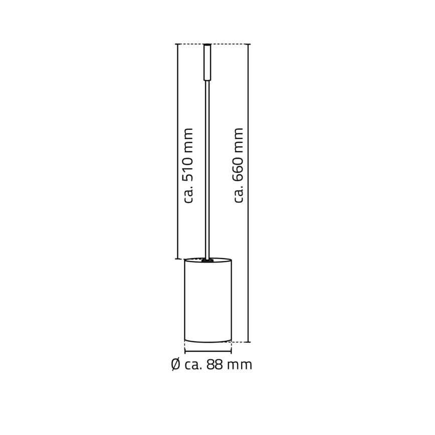 Ridder - WC-borstel 66x8,8 cm glanzend chroom