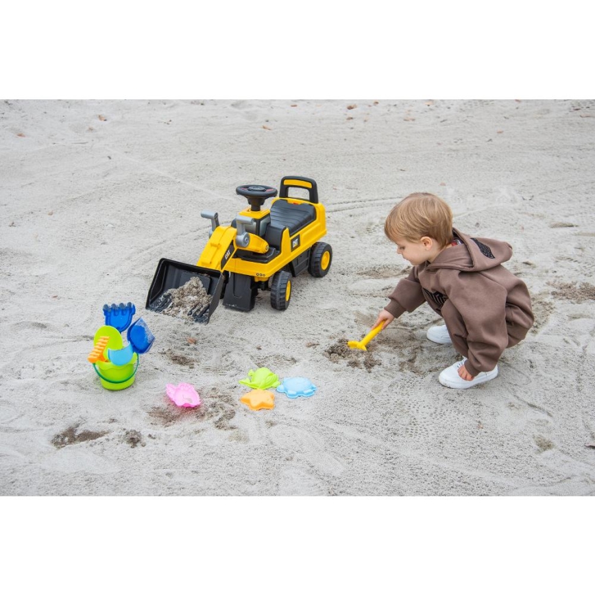 Ride-on push lader CAT geel/zwart