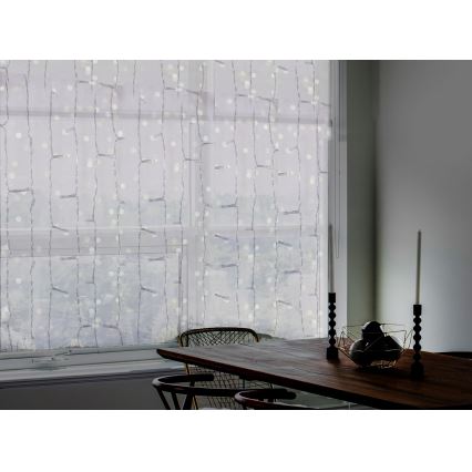 Rideau de Noël extérieur CURTAIN 480xLED/8,4W/230V 3x3 m IP44 blanc froid