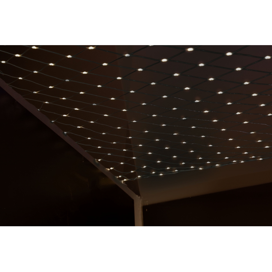 Rideau de Noël extérieur NET 240xLED/7,2W/230V 1,5x2 m IP44 blanc chaud
