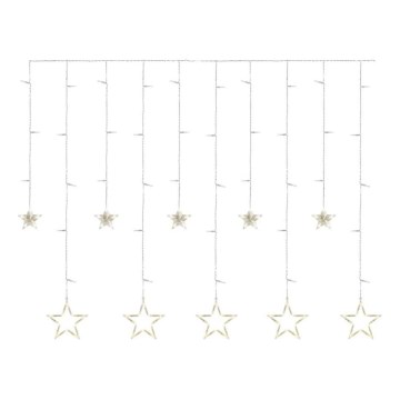 Rideau lumineux LED de Noël 115xLED/1,35W 6,85x1,05 m blanc chaud