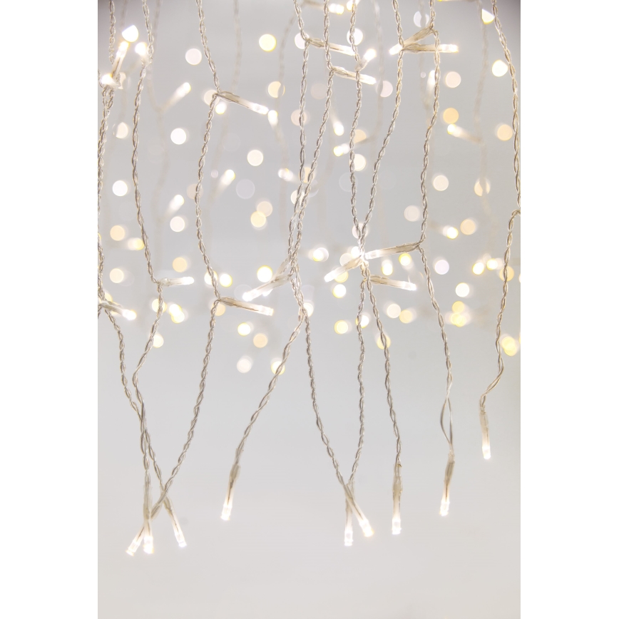 Rideau LED d'extérieur dimmable CURTAIN 360xLED/8,4W/230V 2x2 m IP44 blanc chaud + télécommande