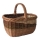 Rieten houtmand met handvat 35x40 cm