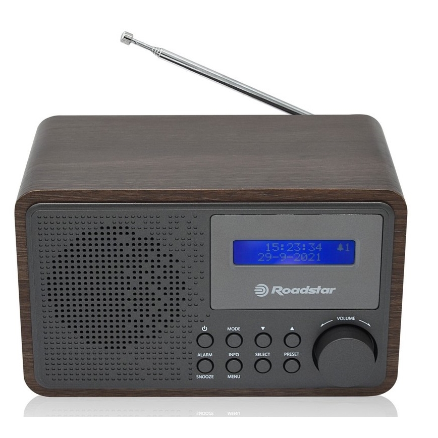 Roadstar HRA-700D+/WD - Radio met DAB+, FM en wekker 16W/230V/4xAA