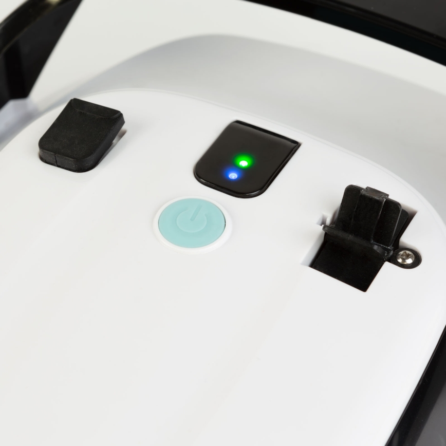 Robot nettoyeur de piscine pour surfaces horizontales 40W/12,6V 6000 mAh IPX8 blanc