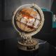 RoboTime - 3D houten mechanische puzzel Gloeiende wereldbol