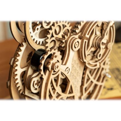 RoboTime - 3D houten mechanische puzzel Uilklok 1xAA