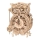 RoboTime - 3D houten mechanische puzzel Uilklok 1xAA