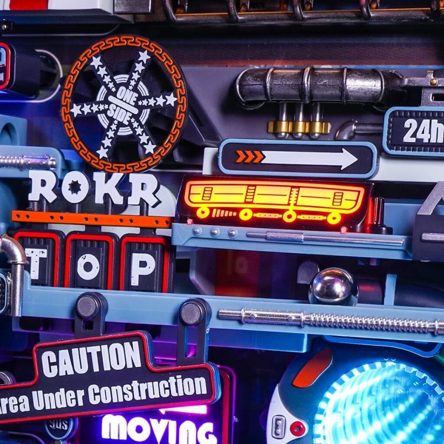 RoboTime - 3D mechanisch knikkerbaan puzzel Stad van het verleden