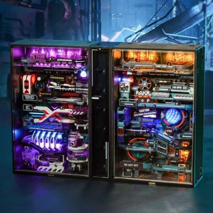 RoboTime - 3D mechanisch knikkerbaan puzzel Stad van het verleden