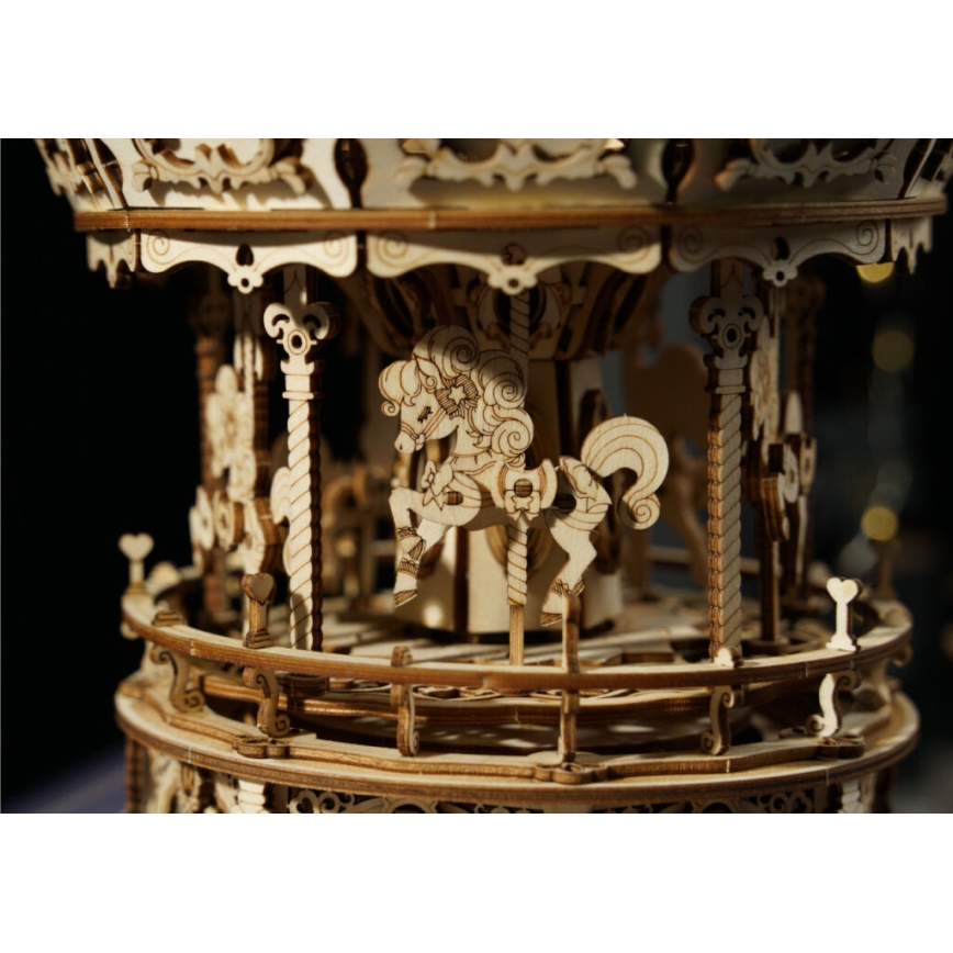 RoboTime - 3D muziekdoos puzzel Romantische carrousel