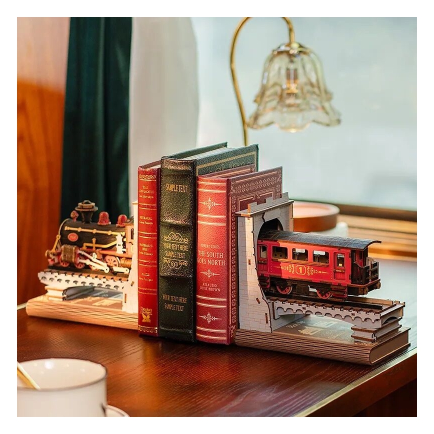 RoboTime - 3D-puzzel Boekenstop Historische stoomtrein