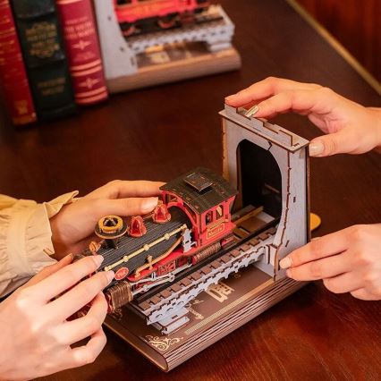 RoboTime - 3D-puzzel Boekenstop Historische stoomtrein