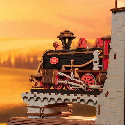 RoboTime - 3D-puzzel Boekenstop Historische stoomtrein
