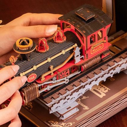 RoboTime - 3D-puzzel Boekenstop Historische stoomtrein