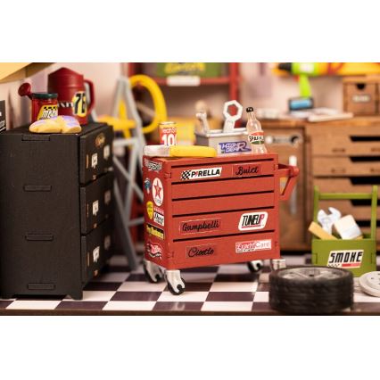 RoboTime - Miniatuur huis Garage 2xAAA