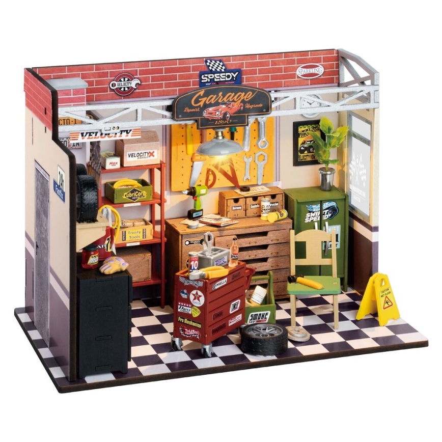RoboTime - Miniatuur huis Garage 2xAAA
