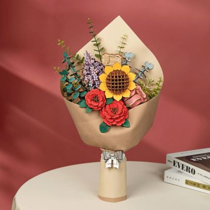 RoboTime - Puzzle 3D en bois Bouquet