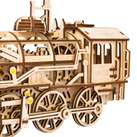 Maquette 3d en bois d'une locomotive - Robotime