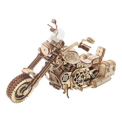 RoboTime - Puzzle 3D mécanique en bois Moto cruiser