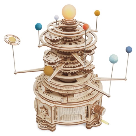 Robotime Puzzle 3D en Bois Mécanique - Boîte à Musique Astronomie