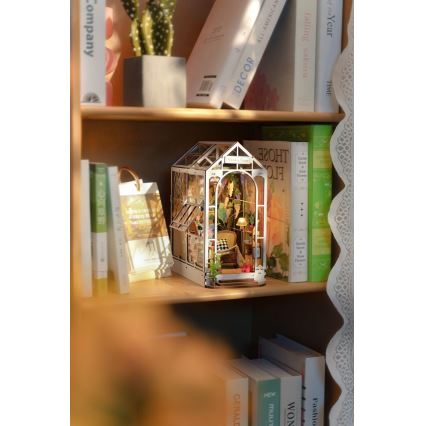 RoboTime - Serre-livre LED Jardin maison 3D puzzle 2xAAA