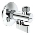 Roca A525168200 - AQUA hoekstopkraan, glanzend chroom