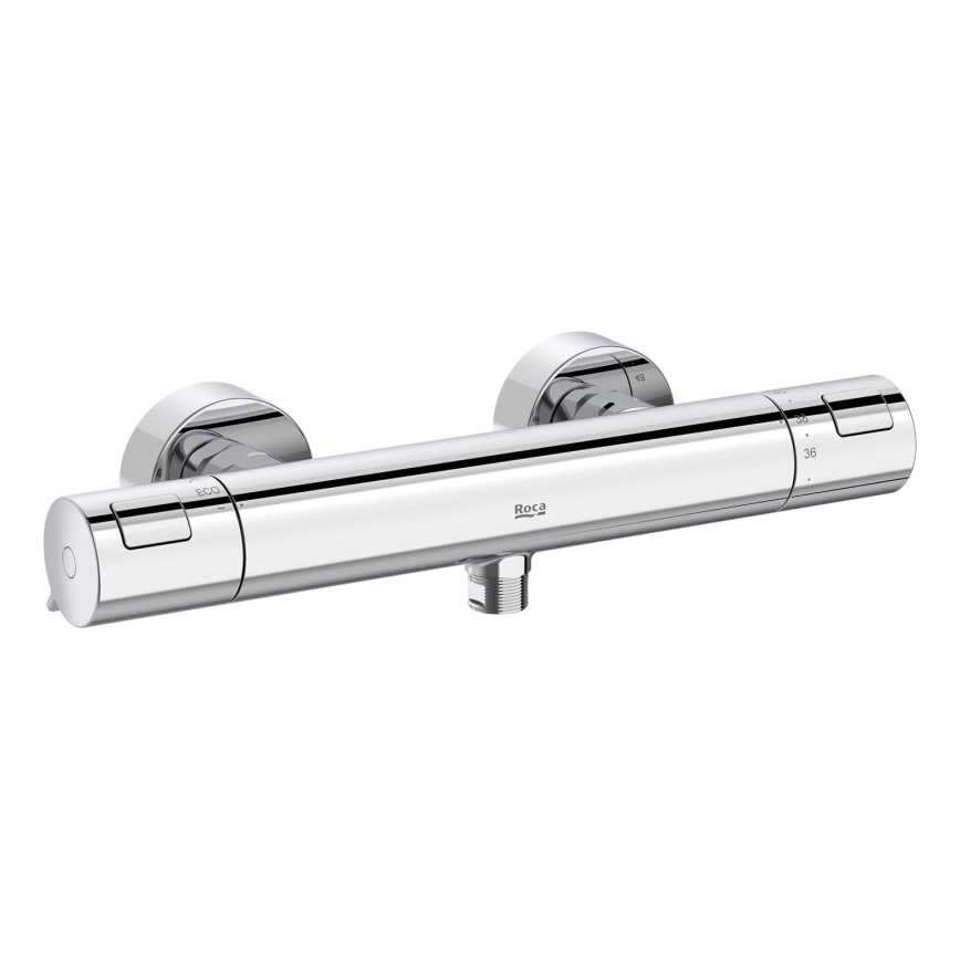 Roca A5A2E18C00 - Thermostatische douchekraan T-500 glanzend chroom