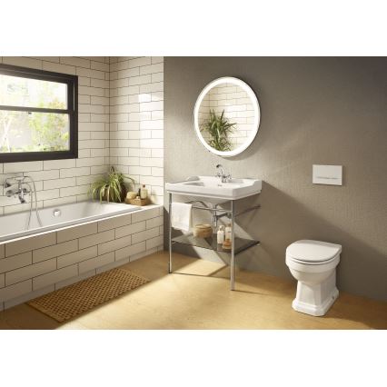 Roca A5A3A4BC00 - Wastafelmengkraan met overloopuitloop CARMEN 17,8 cm glanzend chroom