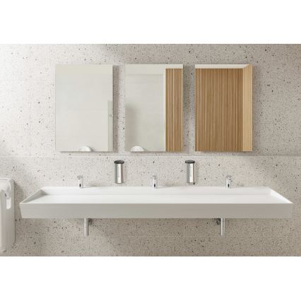 Roca A5A5609C00 - Mitigeur lavabo sans contact L20, 4xAA, chrome brillant